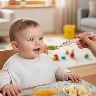 Cuillère bébé ergonomique | Silicone souple