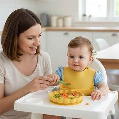 Assiette bébé ventouse | SécuriRepas