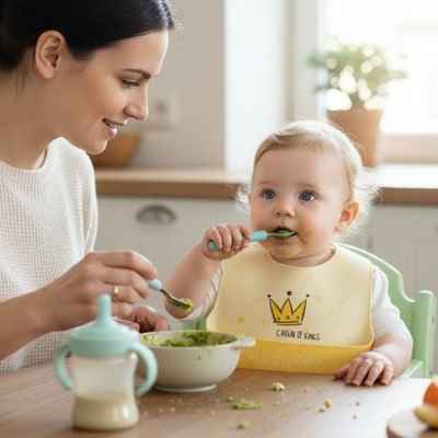 Bavoir silicone | Ultra-pratique lavable