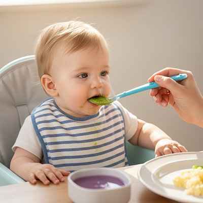 Cuillère Bébé | Ergonomique Silicone Sans BPA