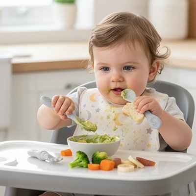 Cuillère bébé ergonomique | Apprentissage Autonomie