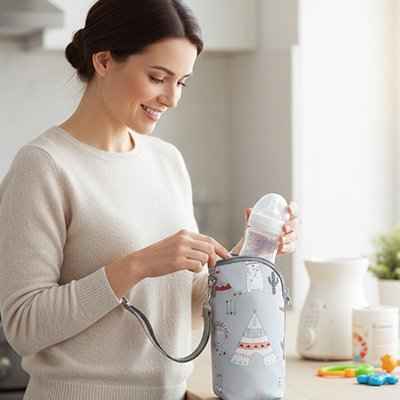 Porte-biberon isotherme pour bébé