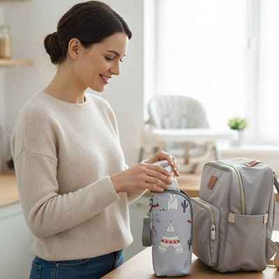 Porte-biberon isotherme pour bébé