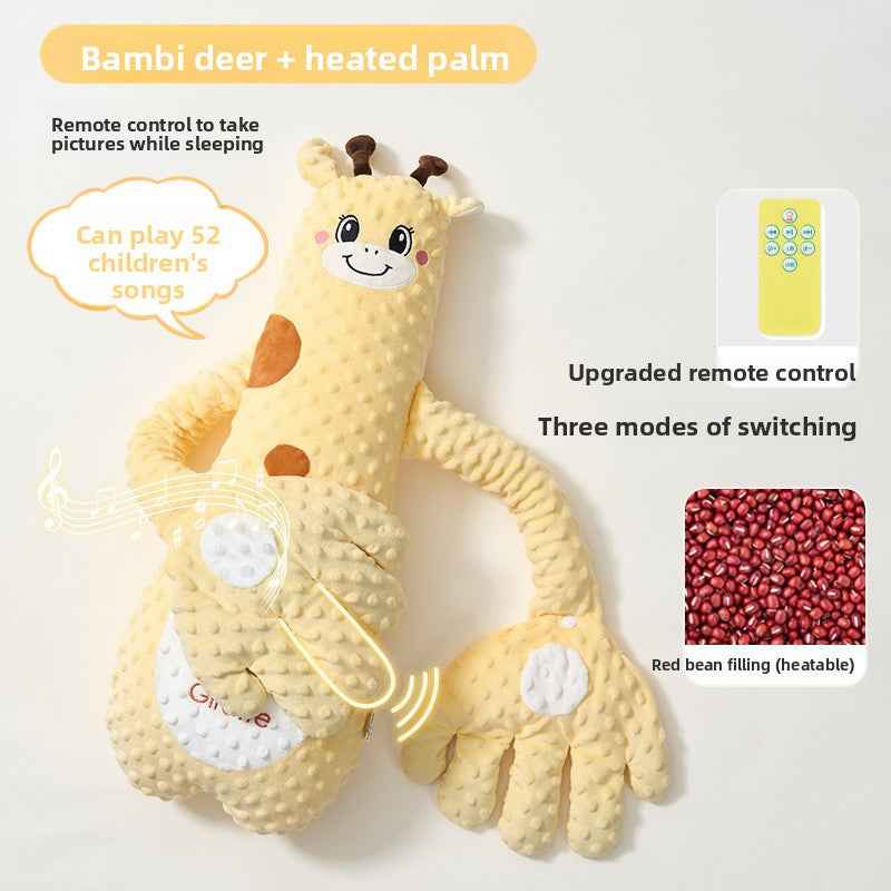 Doudou Apaisant Bébé – Peluche Musicale Anti-Bactérienne avec Chaleur Abdominale