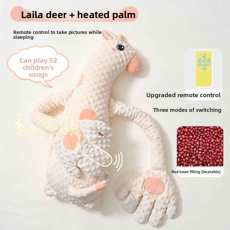 Doudou Apaisant Bébé – Peluche Musicale Anti-Bactérienne avec Chaleur Abdominale