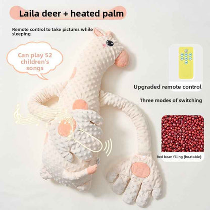 Doudou Apaisant Bébé – Peluche Musicale Anti-Bactérienne avec Chaleur Abdominale